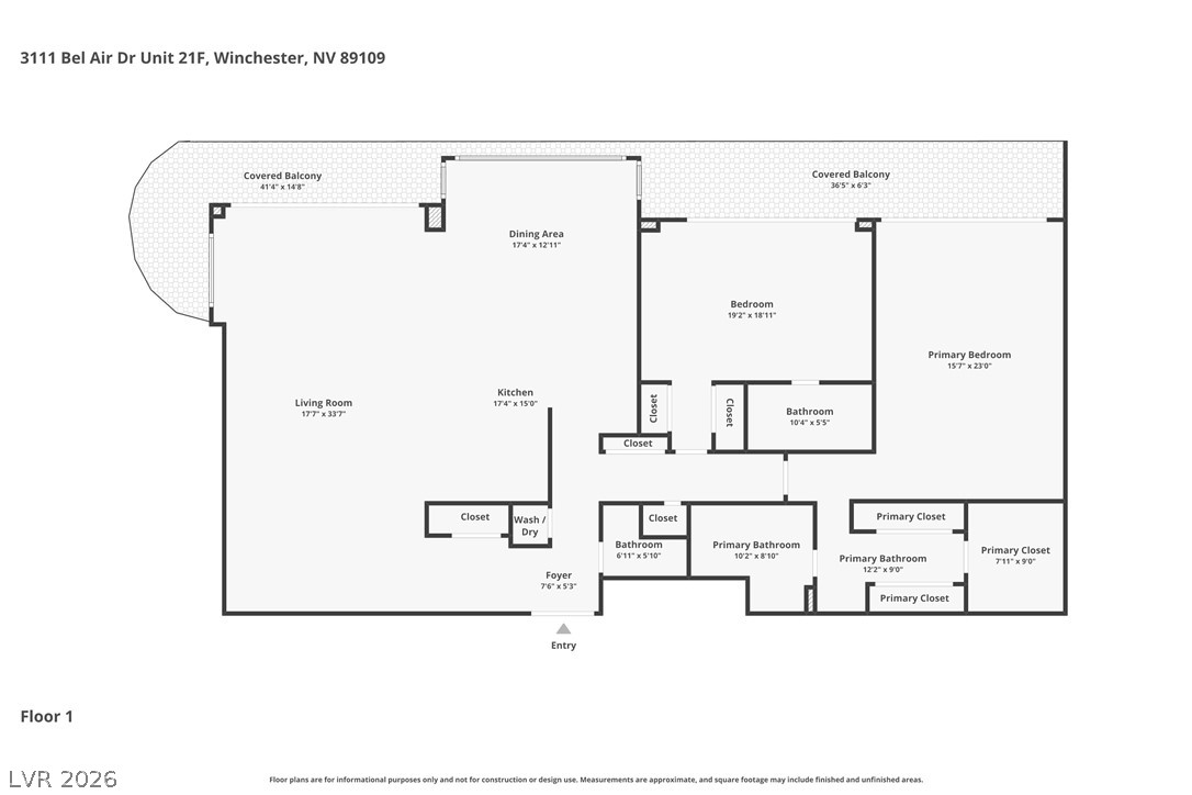 3111 Bel Air Drive 21f Las Vegas NV 89109