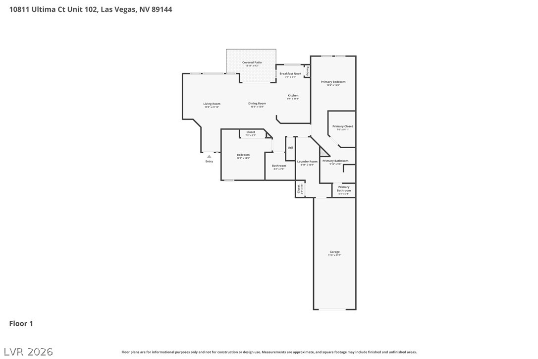 10811 Ultima Court 102 Las Vegas NV 89144