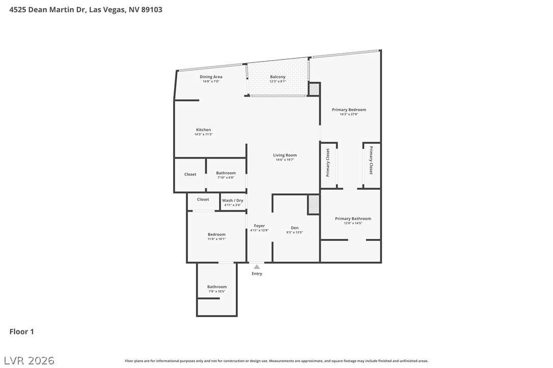 4525 Dean Martin Drive 2807 Las Vegas NV 89103