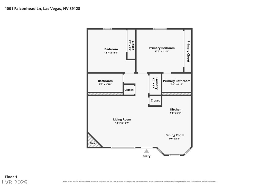 1001 Falconhead Lane 102 Las Vegas NV 89128