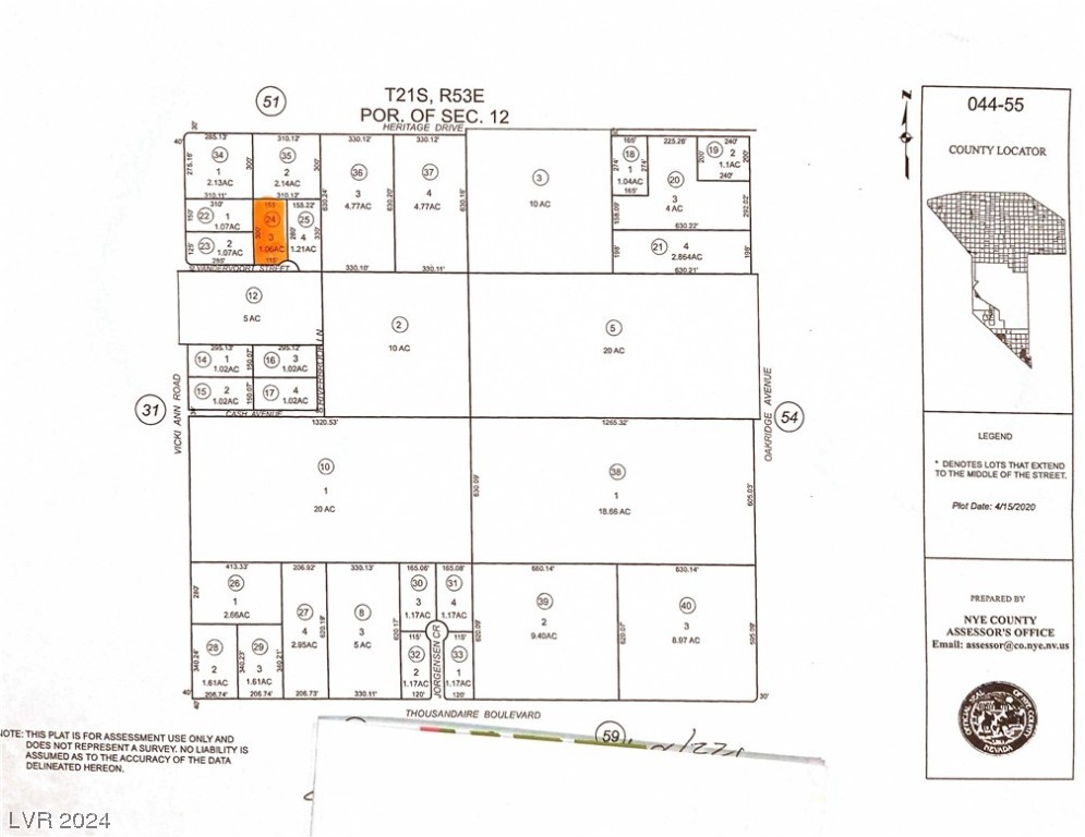 2100 East Vandervoort Drive Pahrump NV 89048