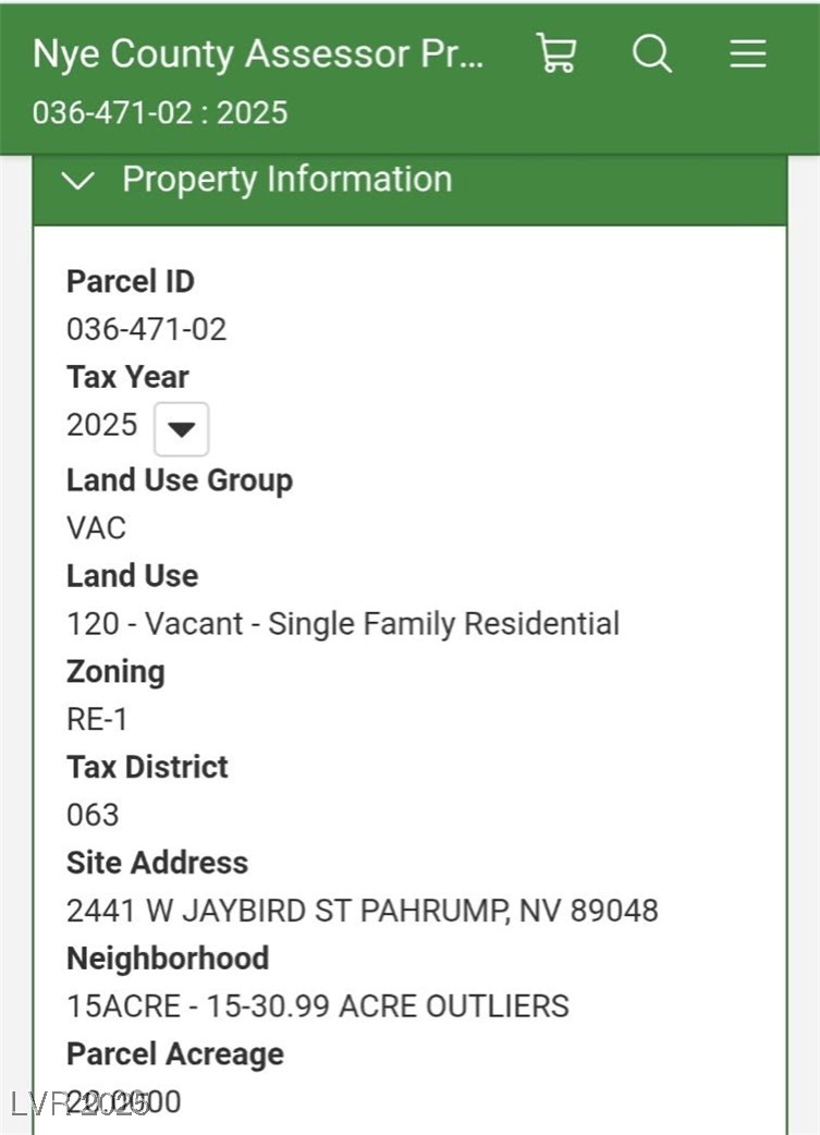 2441 West Jaybird Street Pahrump NV 89048