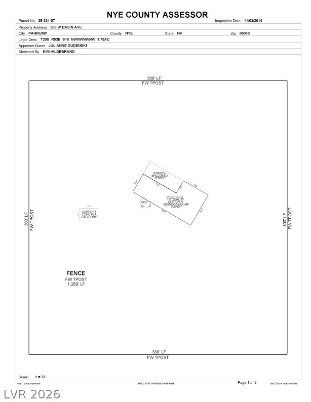 965 West Basin Avenue Pahrump NV 89060