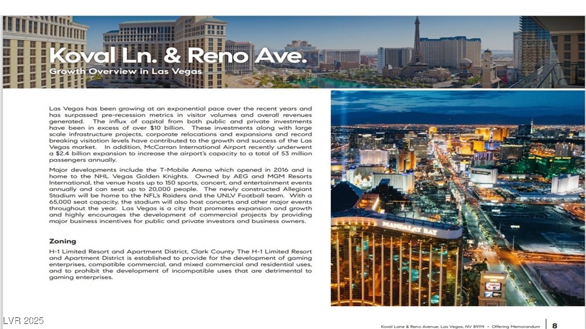 Reno Avenue & Koval Lane Las Vegas NV 89119
