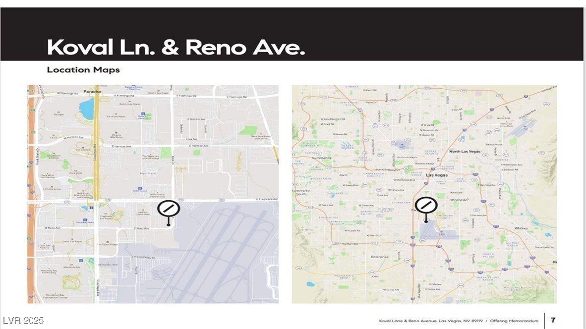 Reno Avenue & Koval Lane Las Vegas NV 89119