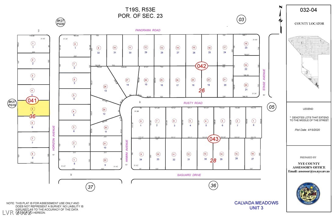4900 North Horizon Avenue Pahrump NV 89060