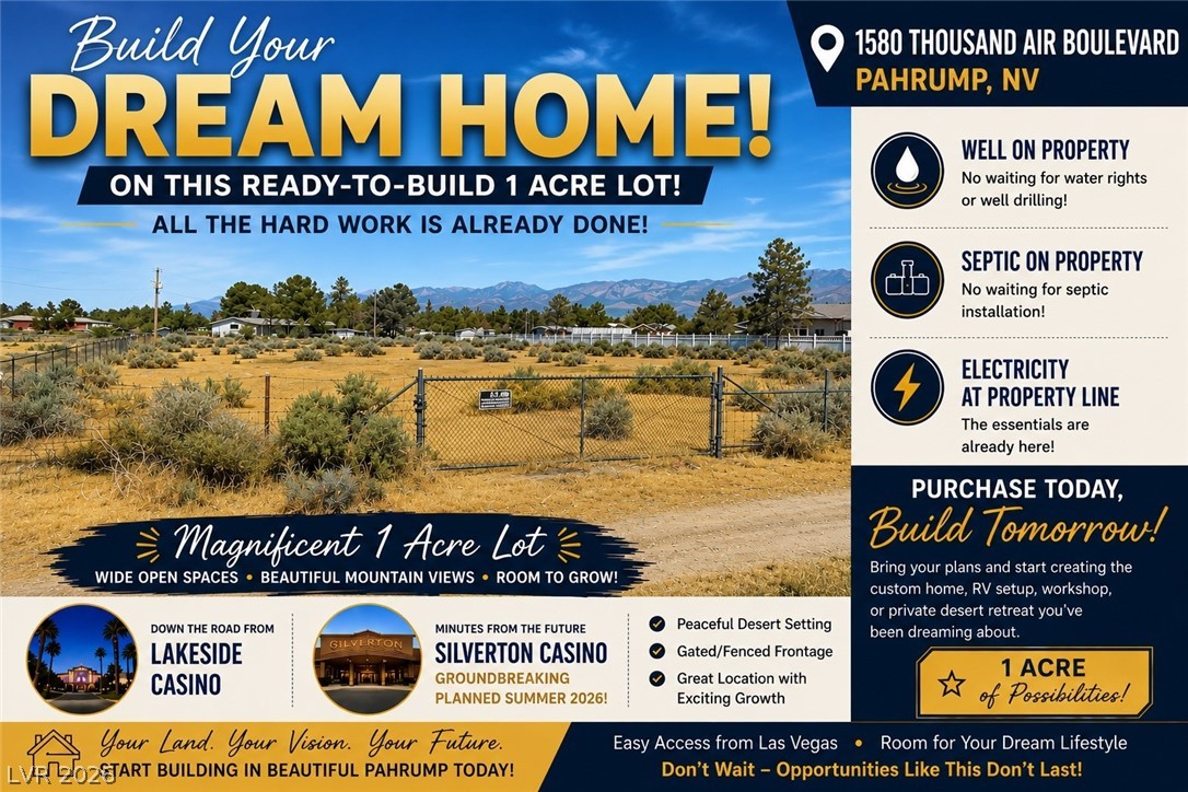 1580 Thousandaire Boulevard Pahrump NV 89048