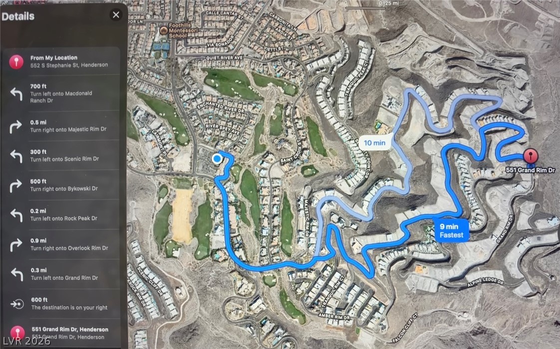 551 Grand Rim Drive Henderson NV 89012