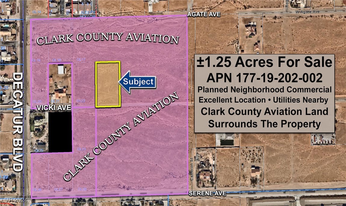 ±1.25 Acres Vicki Avenue Avenue Las Vegas NV 89124