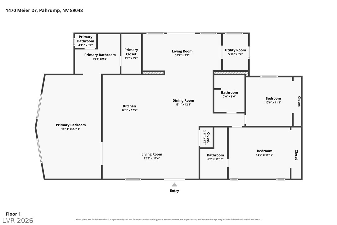 1470 Meier Drive Pahrump NV 89048