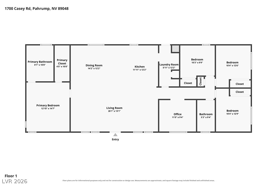 1700 Casey Road Pahrump NV 89048