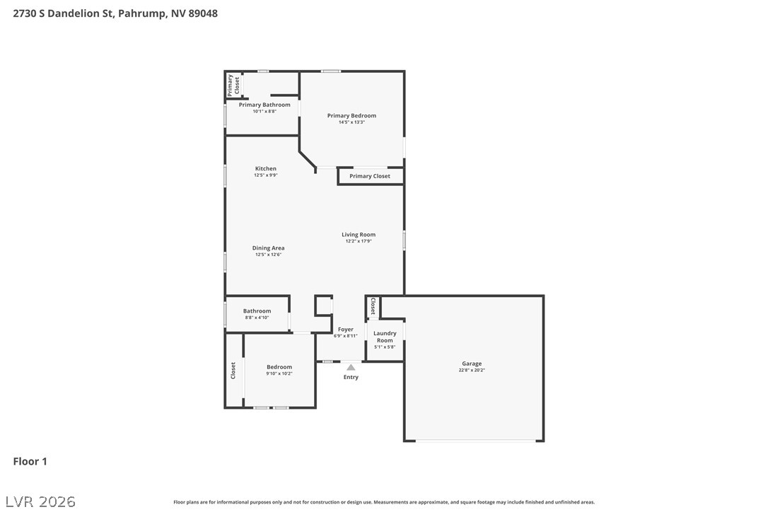 2730 South Dandelion Street Pahrump NV 89048