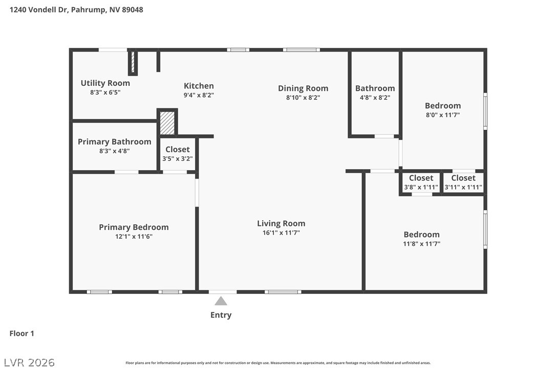 1240 Vondell Drive Pahrump NV 89048