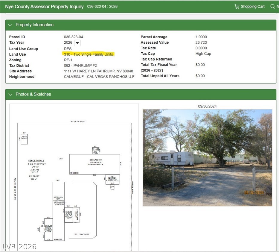 1111 West Hardy Lane Pahrump NV 89048