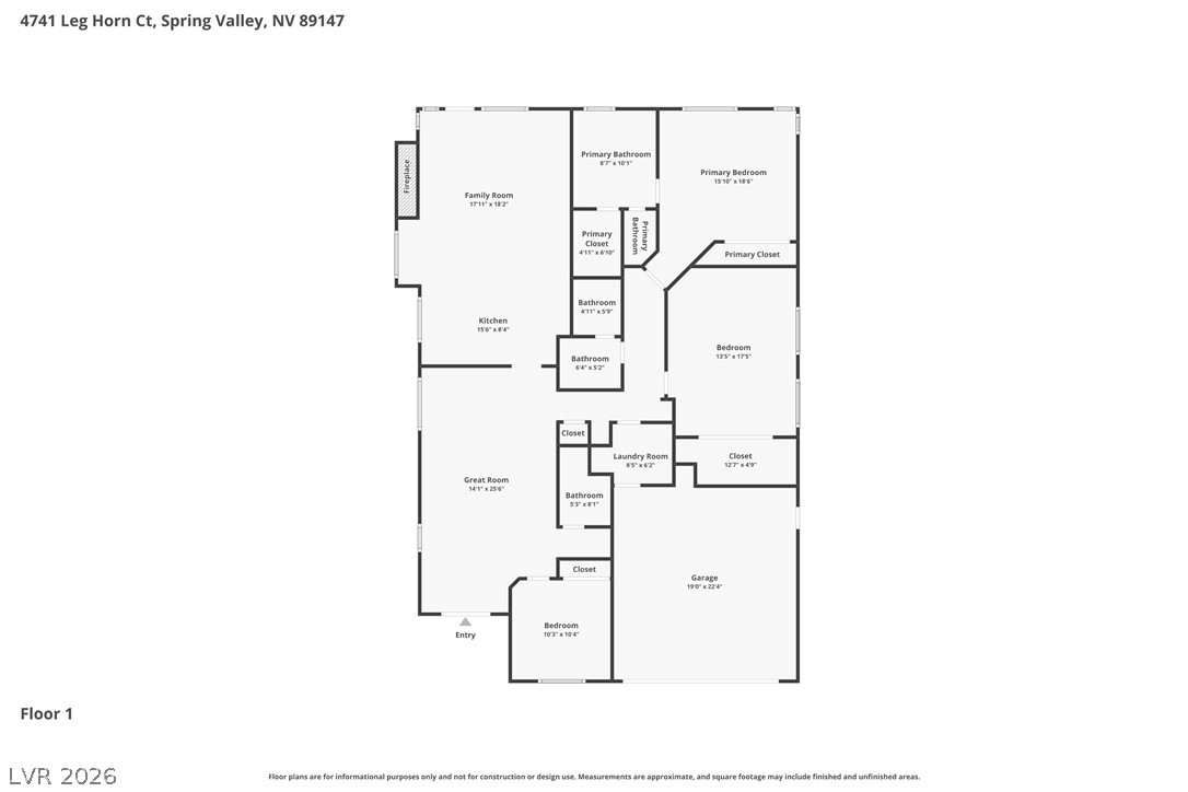 4741 Leg Horn Court Las Vegas NV 89147