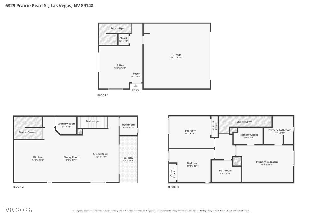 6829 Prairie Pearl Street Las Vegas NV 89148