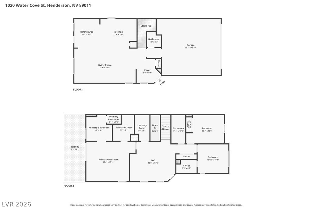 1020 Water Cove Street Henderson NV 89011