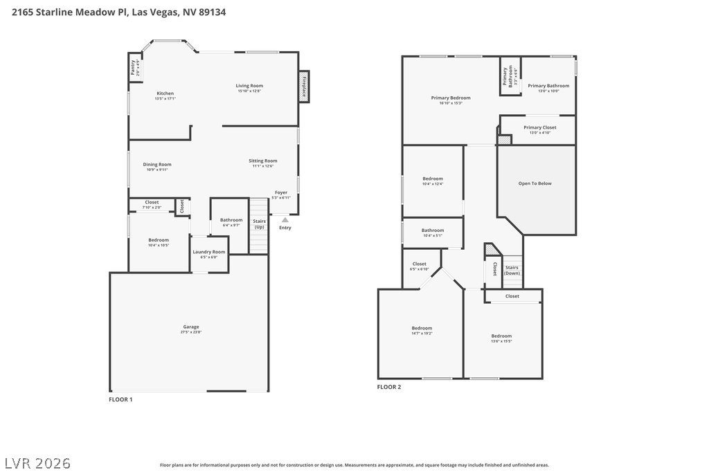 2165 Starline Meadow Place Las Vegas NV 89134