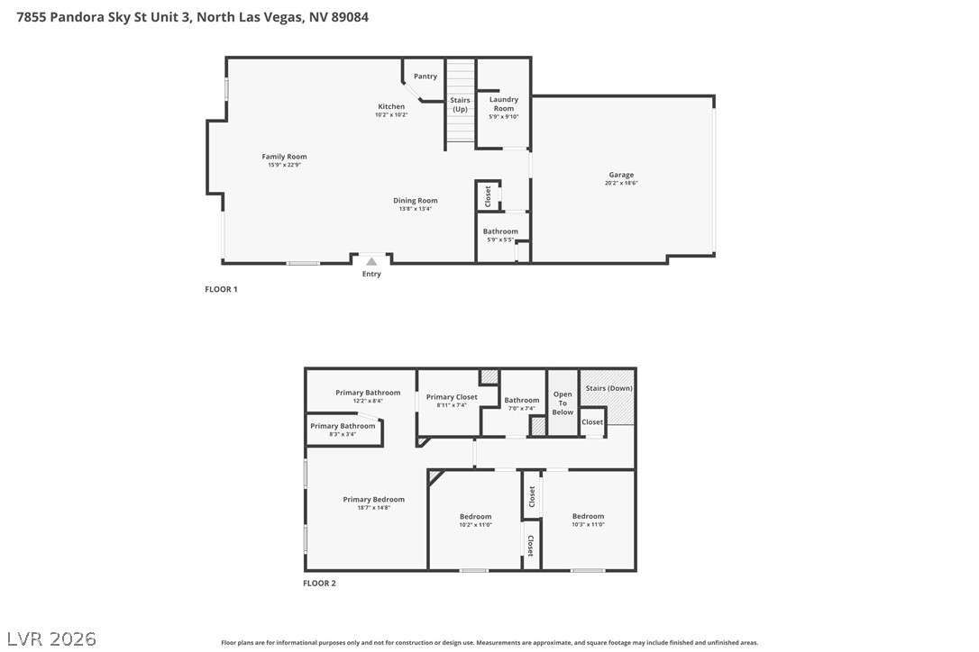 7855 Pandora Sky Street 3 North Las Vegas NV 89084
