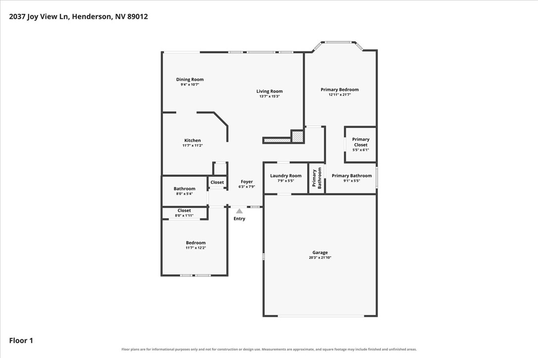 2037 Joy View Lane Henderson NV 89012