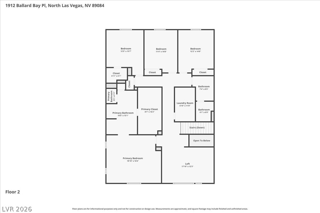 1912 Ballard Bay Place North Las Vegas NV 89084