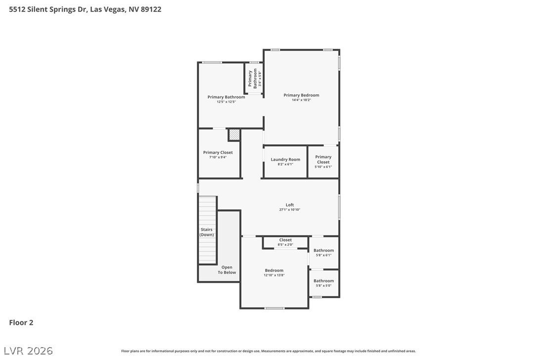 5512 Silent Springs Drive Las Vegas NV 89122