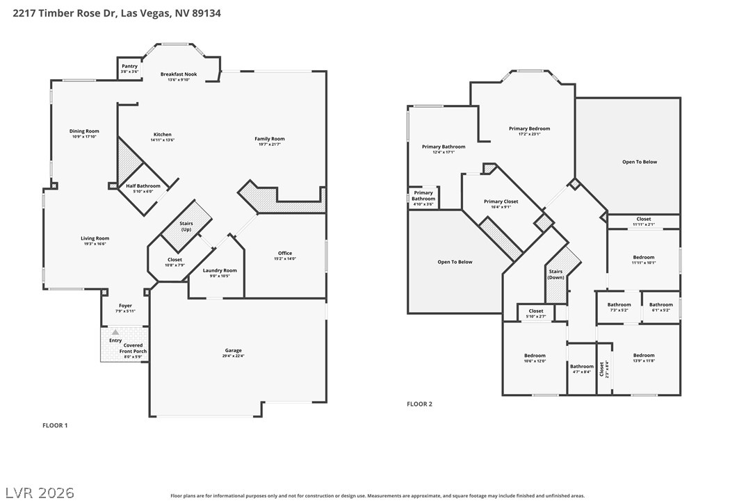 2217 Timber Rose Drive Las Vegas NV 89134