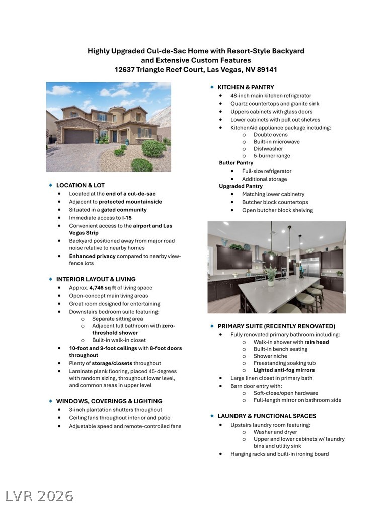 12637 Triangle Reef Court Las Vegas NV 89141