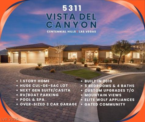5311 Vista Del Canyon Circle Las Vegas NV 89149