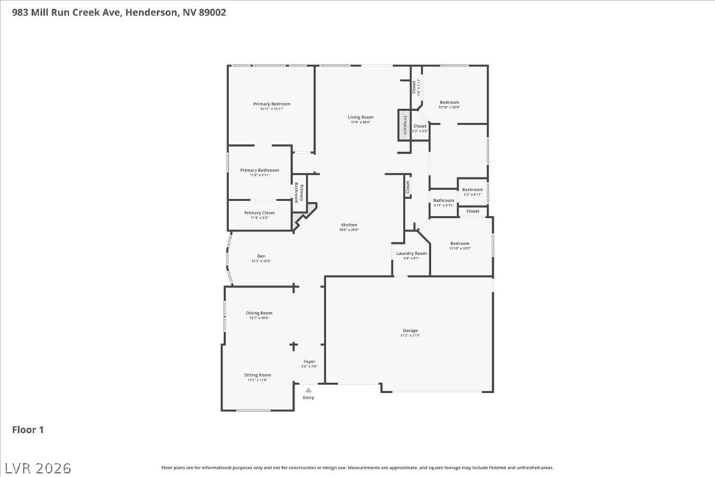 983 Mill Run Creek Avenue Henderson NV 89002
