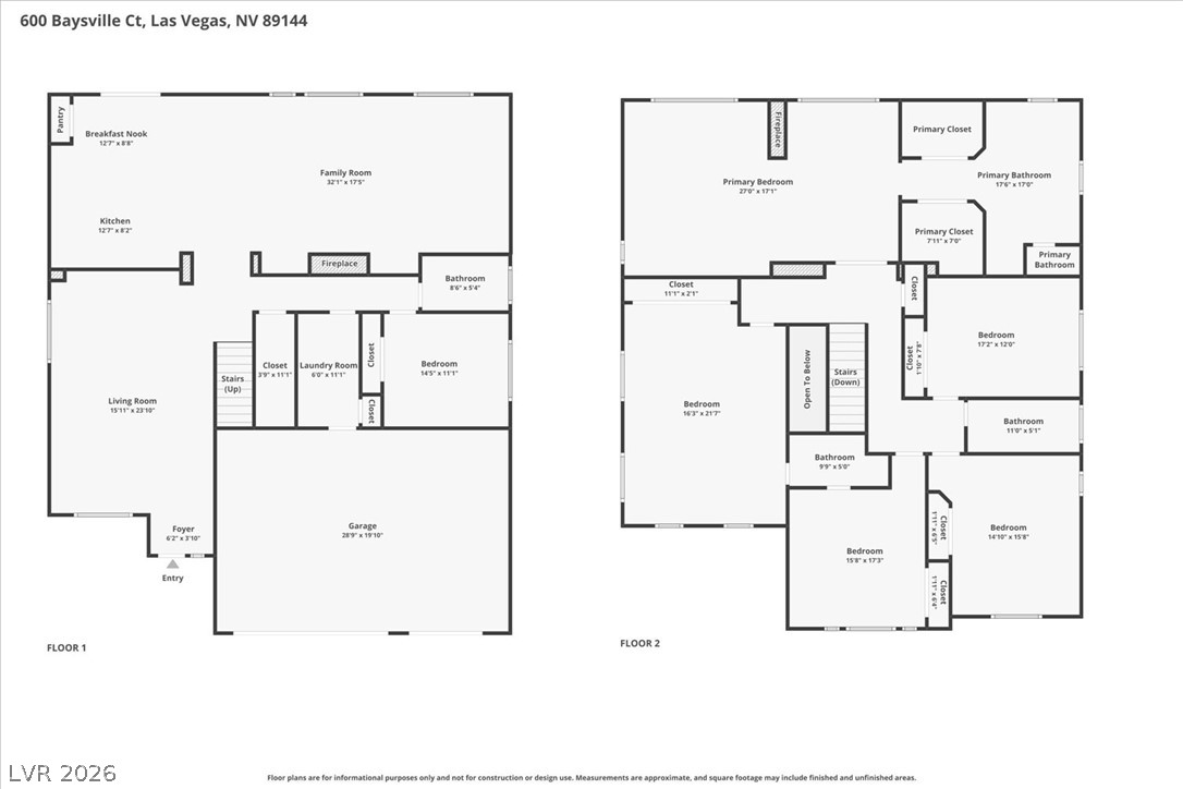 600 Baysville Court Las Vegas NV 89144