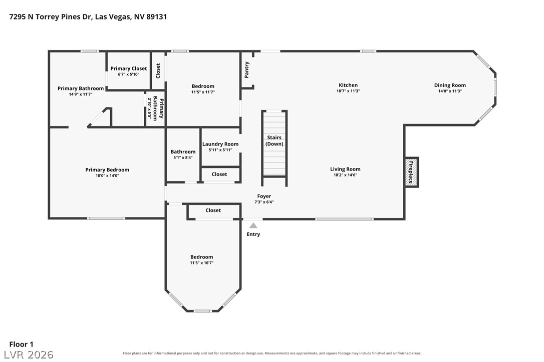 7295 North Torrey Pines Drive Las Vegas NV 89131