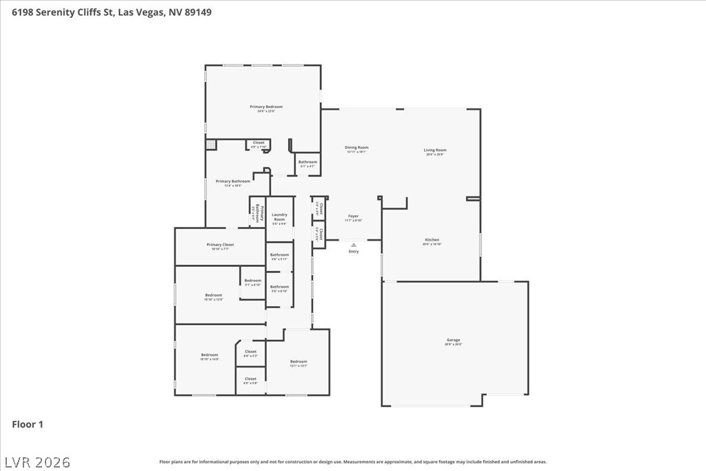 6198 Serenity Cliffs Street Las Vegas NV 89149