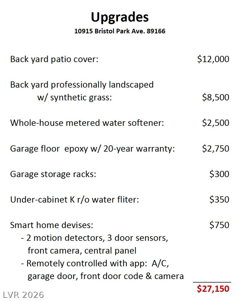 10915 Bristol Park Avenue Las Vegas NV 89166