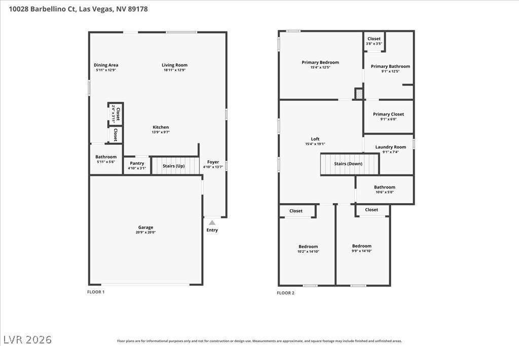 10028 Barbellino Court Las Vegas NV 89178