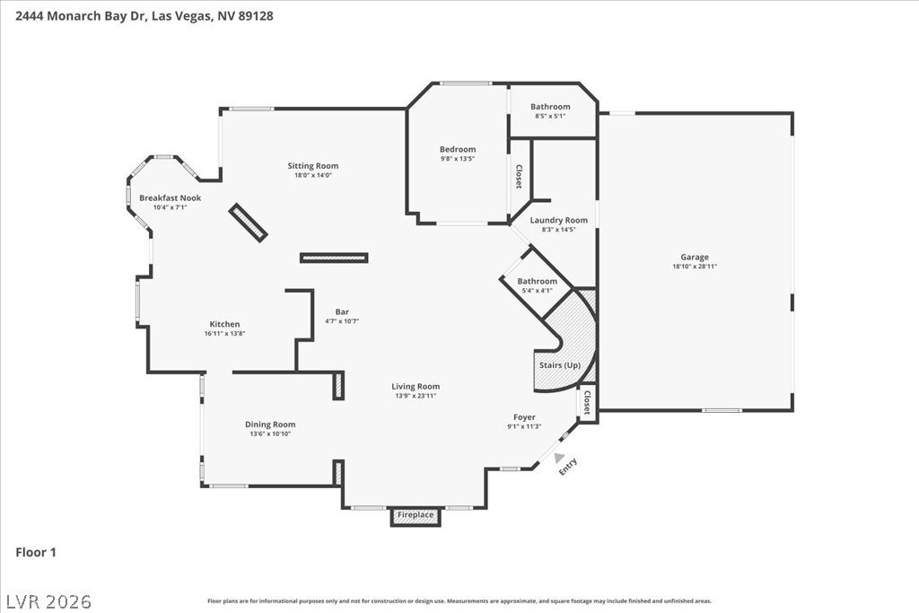 2444 Monarch Bay Drive Las Vegas NV 89128