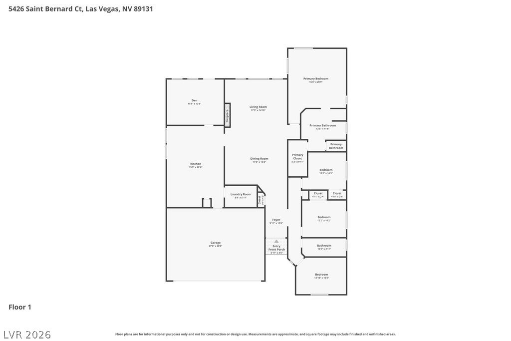 5426 Saint Bernard Court Las Vegas NV 89131