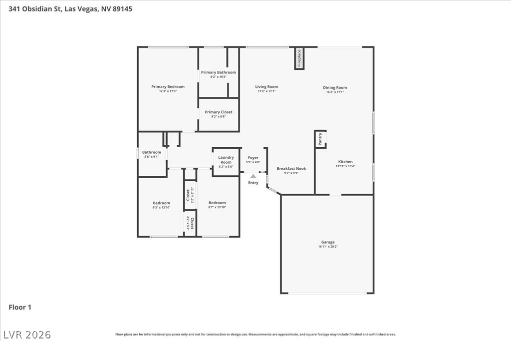 341 Obsidian Street Las Vegas NV 89145