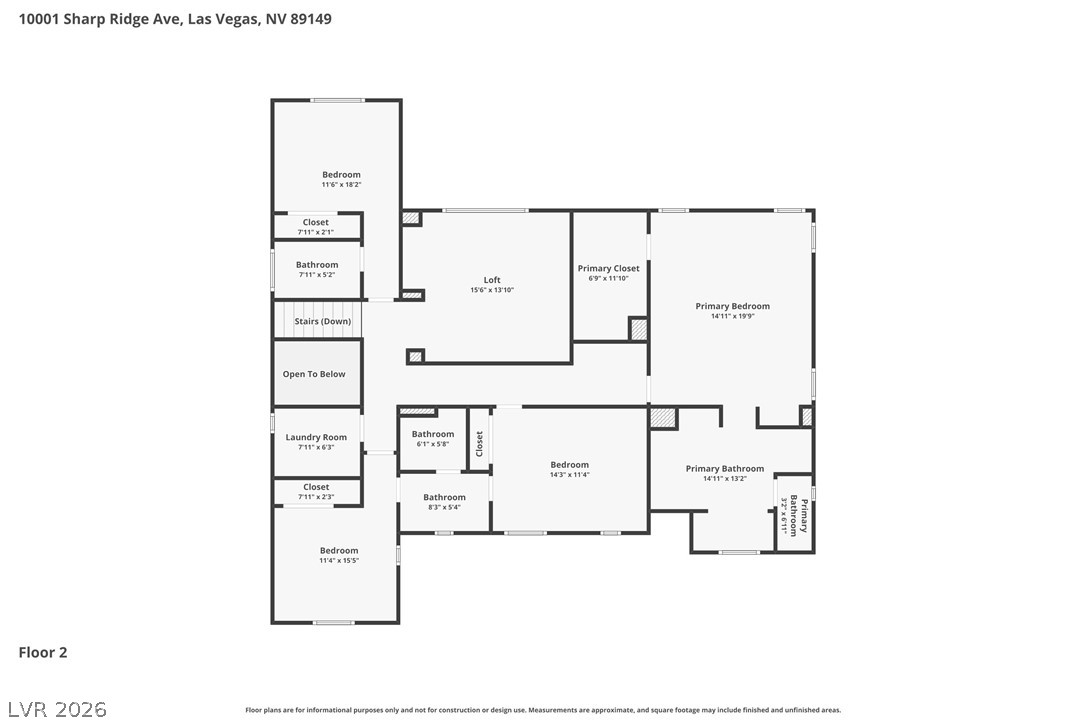 10001 Sharp Ridge Avenue Las Vegas NV 89149