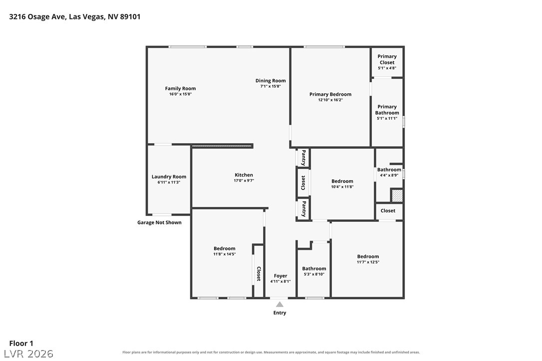 3216 Osage Avenue Las Vegas NV 89101