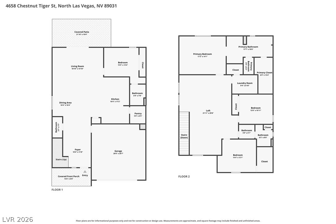 4658 Chestnut Tiger Street North Las Vegas NV 89031