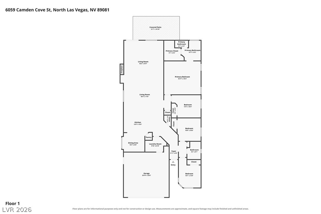 6059 Camden Cove Street North Las Vegas NV 89081