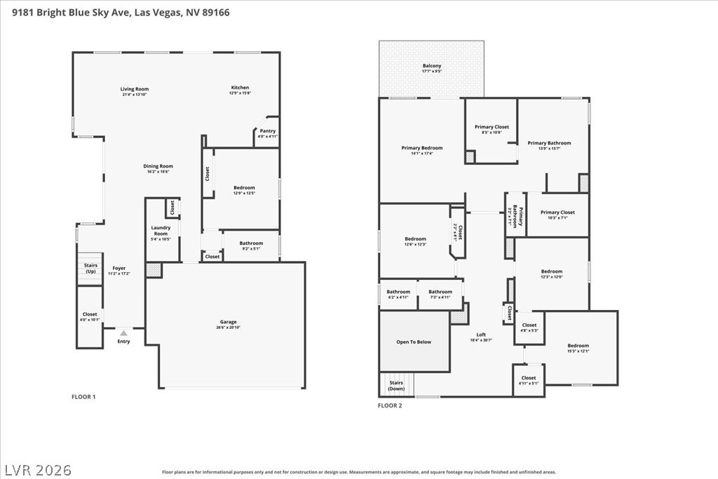 9181 Bright Blue Sky Avenue Las Vegas NV 89166