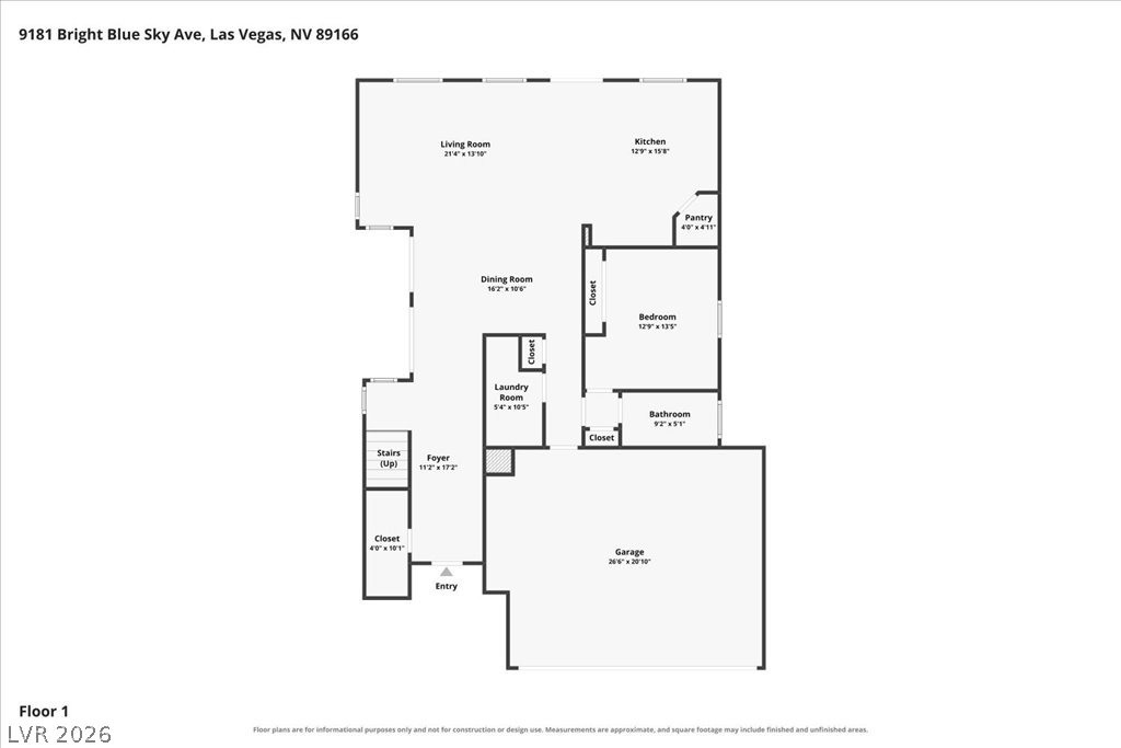 9181 Bright Blue Sky Avenue Las Vegas NV 89166