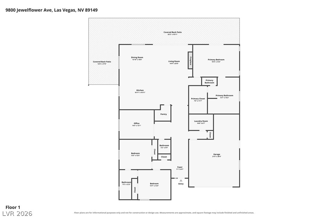 9800 Jewelflower Avenue Las Vegas NV 89149