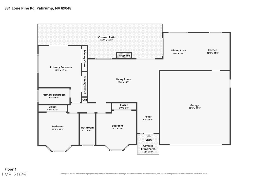 881 Lone Pine Road Pahrump NV 89048