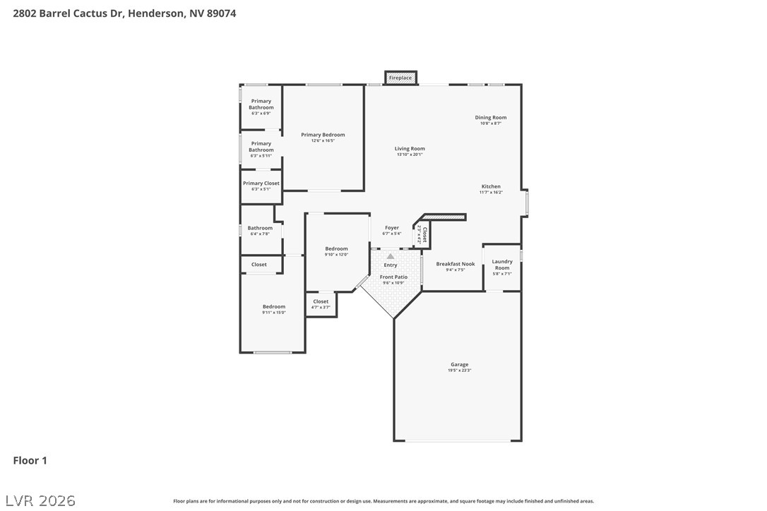 2802 Barrel Cactus Drive Henderson NV 89074