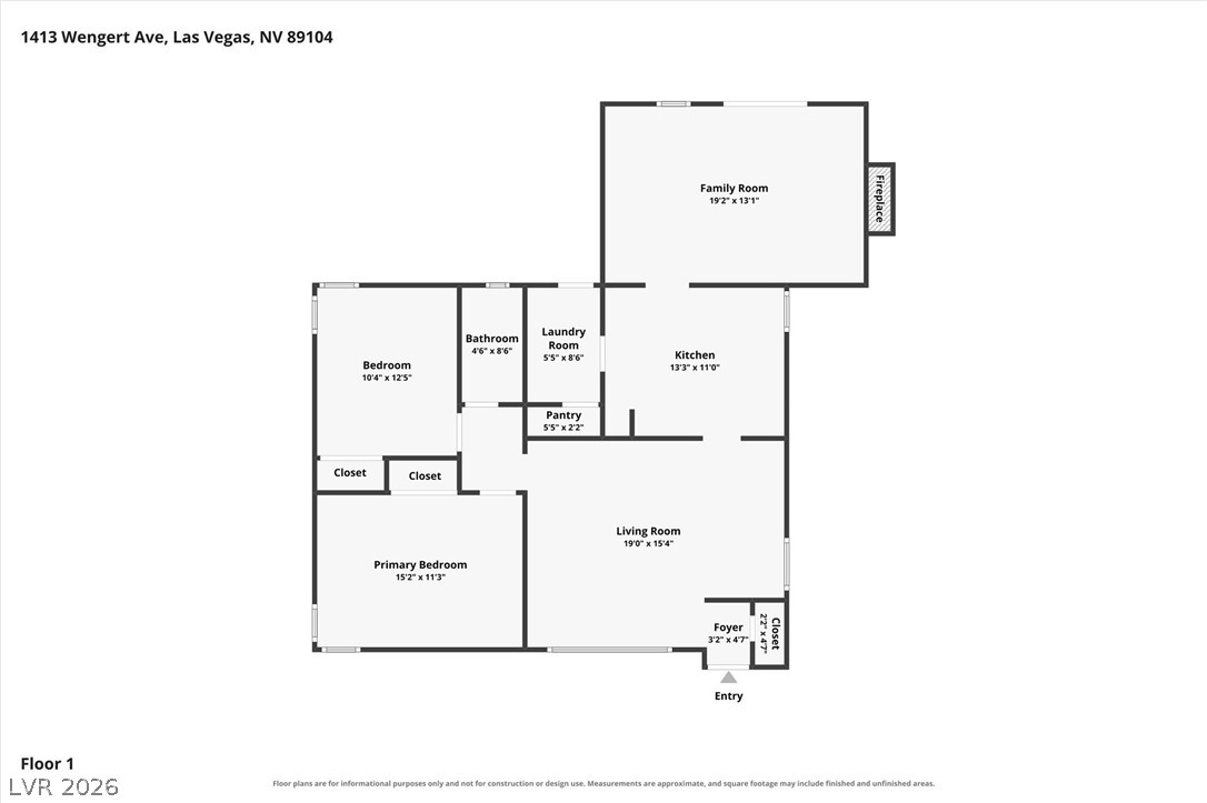 1413 Wengert Avenue Las Vegas NV 89104