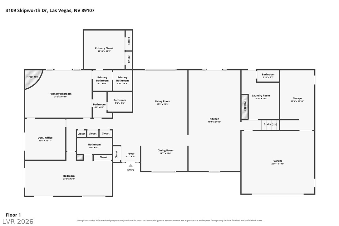3109 Skipworth Drive Las Vegas NV 89107