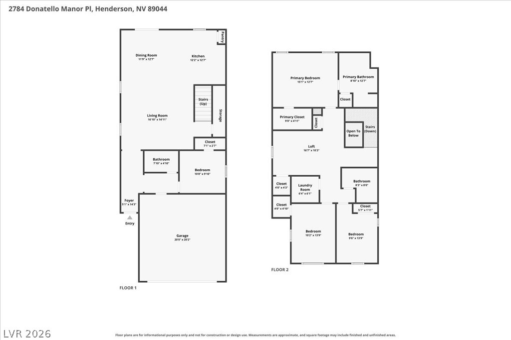2784 Donatello Manor Place Henderson NV 89044